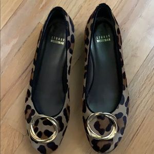 Staturt weitzman animal print flat